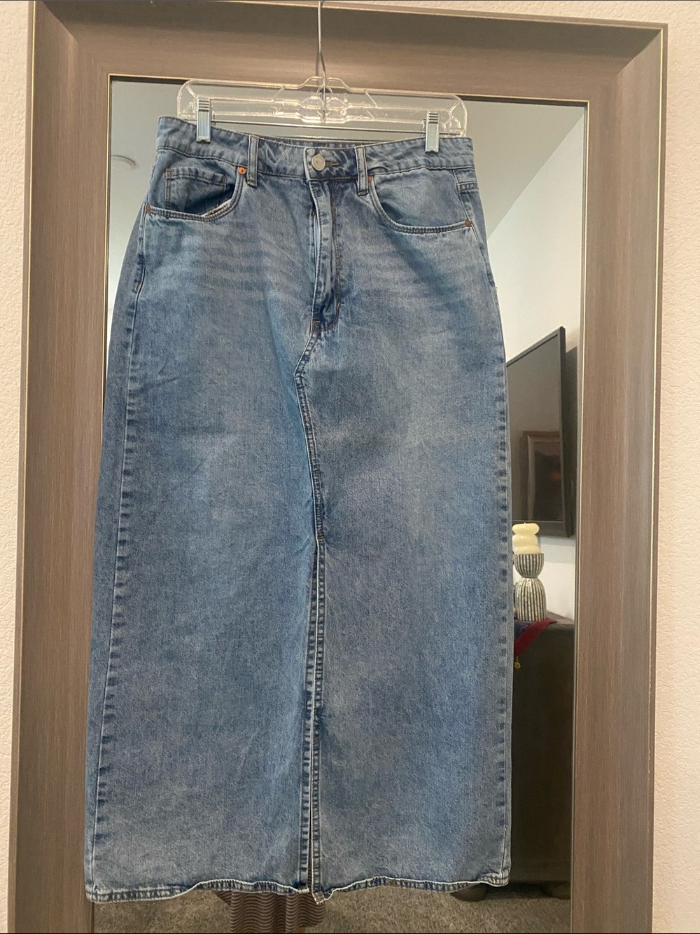 Women’s Denim Skirt- Mid Blue